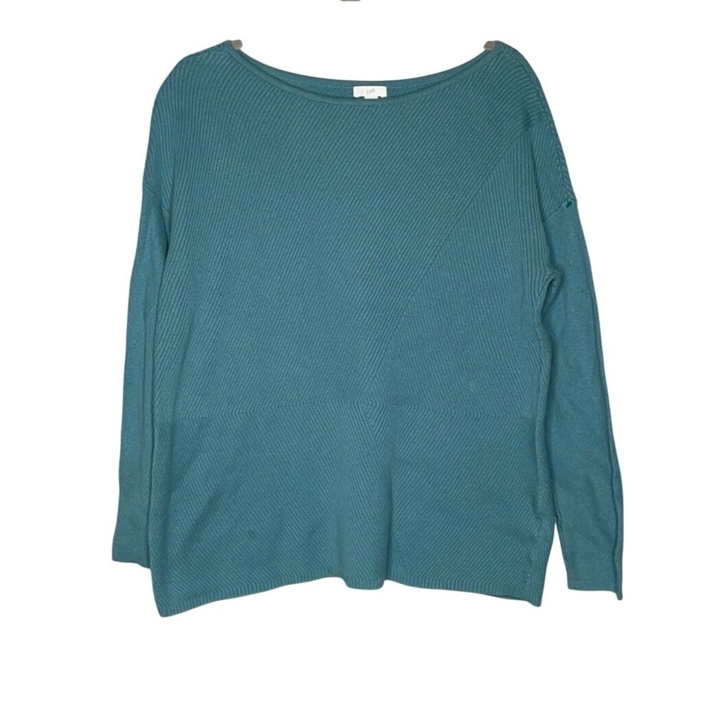 J. Jill Cotton Blend Long‎ sleeve top size M Blue